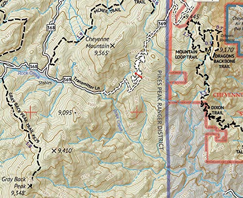 Pikes Peak Trail Map Outdoor Trail Maps Pikes Peak And Colorado Springs - Topographic Hiking Map  (2020) : Amazon.sg: Sporting Goods