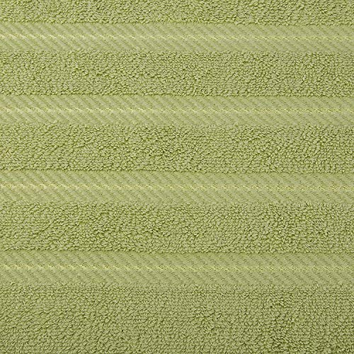 Image of American Soft Linen Luxury 4 Piece Bath Towel Set, 600 GSM 100% Cotton Turkish Bath Towels for Bathroom, 27x54 in Large Bathroom Shower Towels, Light Grey