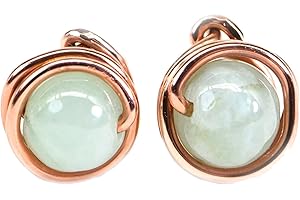 Elegant Jade Ice Stud Earrings: Shimmering Adornments for the Refined Woman