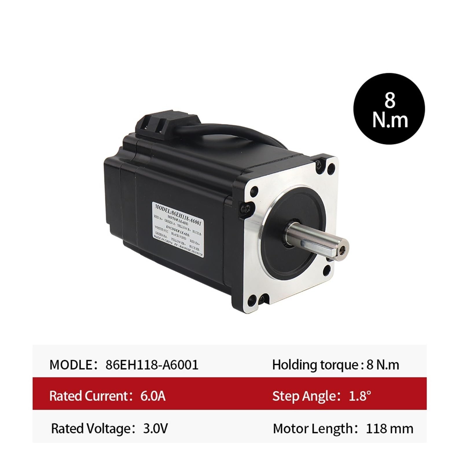 Schrittmotor-Treiber Nema34 Schrittmotor Closed Loop 12N 8N 4N 86EH118 + CL86 Treiber 48V 360W Netzteil Hybrid 86 Schrittmotor 3 Achsen CNC Kit(6N 86EH98-CL86,4 kit)