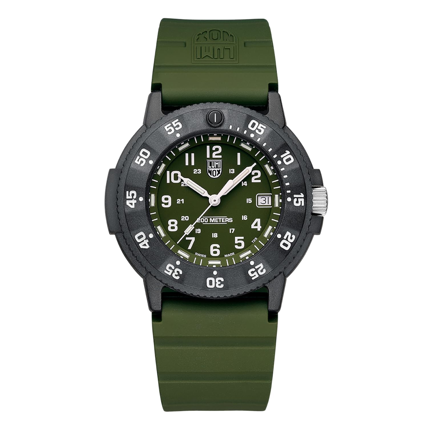 Luminox Orologio Analogico Al Quarzo Svizzero Da Uomo Con Cinturino In Plastica XS.3013.EVO.S, Verde, Cinghia-image