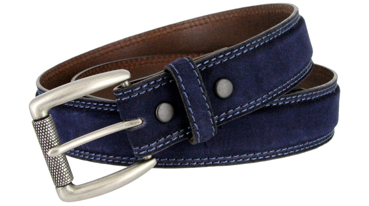Fullerton Full Grain Suede Casual Jeans Leather Belt 1-3/8