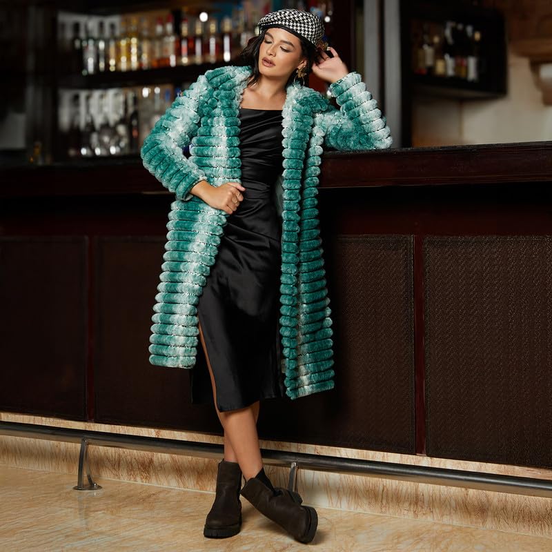 Image of PINACOLADA Women's Double-Breasted Fleece Long Coat for Casual Wear | Lapel Collar | Long Sleeve | Button Closure | Coat Crafted with Comfort Fit for Everyday Wear