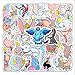YOUKU Dibujos Animados Dumbo Graffiti monopatín Impermeable Maleta de Viaje teléfono portátil Equipaje Pegatinas Lindos Juguetes para niñas y niños 50 Uds