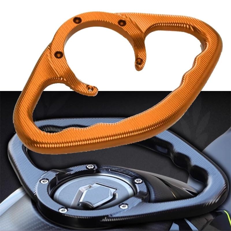 Accoudoir passager arrière de moto avec poignée de réservoir ergonomique noire - 2