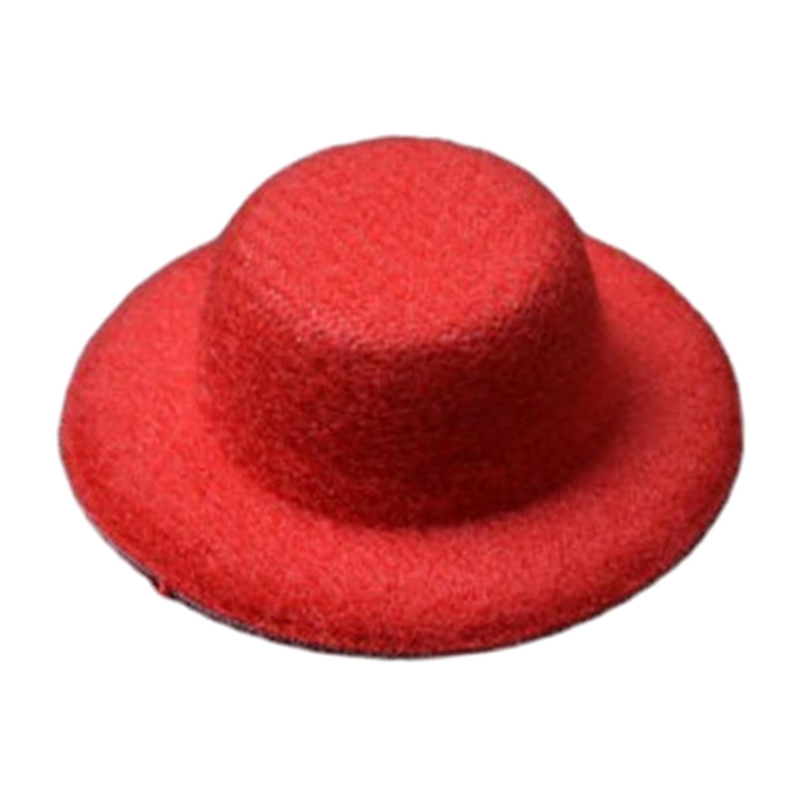 NIVAA 1:12 Scale Dollhouse Hat Hair Clip Accessories for Headwear for Home Bedroom Red-picture-21
