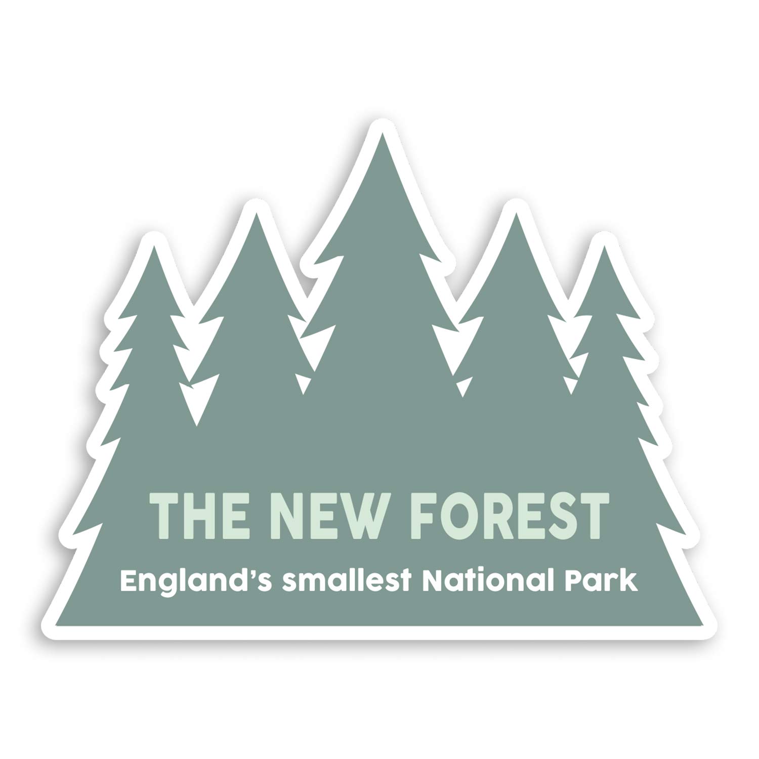 Destination Vinyl Ltd Multi 2 X 10Cm The New Forest England Vinyl Stickers - Travel Luggage Sticker #30411 (10Cm Wide)