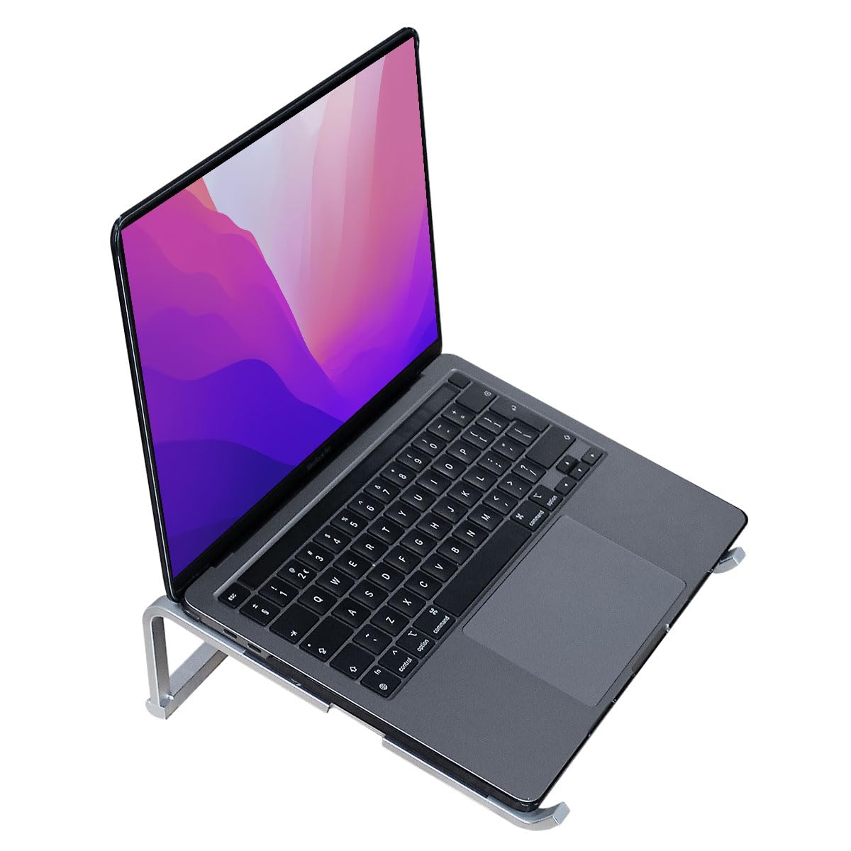 MMOBIEL Support Ordinateur Portable Pliable - Support PC 10 à 18 Pouces – Universel Ventilé pour Ordinateur Portable Compatible avec MacBook, Notebook, ASUS, Acer, etc. – Aluminium