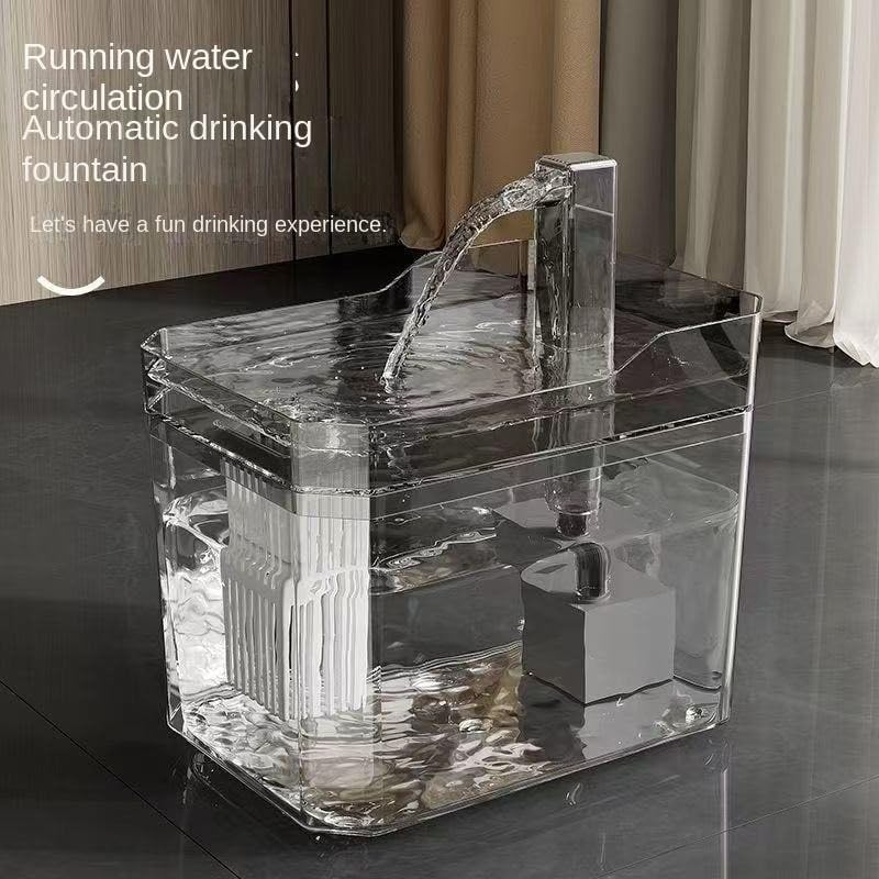 Olpad Cat Water Fountain with Ultra Silent Pump, Automatic Pet Water Dispenser for Cats & Dogs, Large Capacity Smart Drinking Fountain with Visible Water Level, Water Bowl for Kitten & Puppy 2