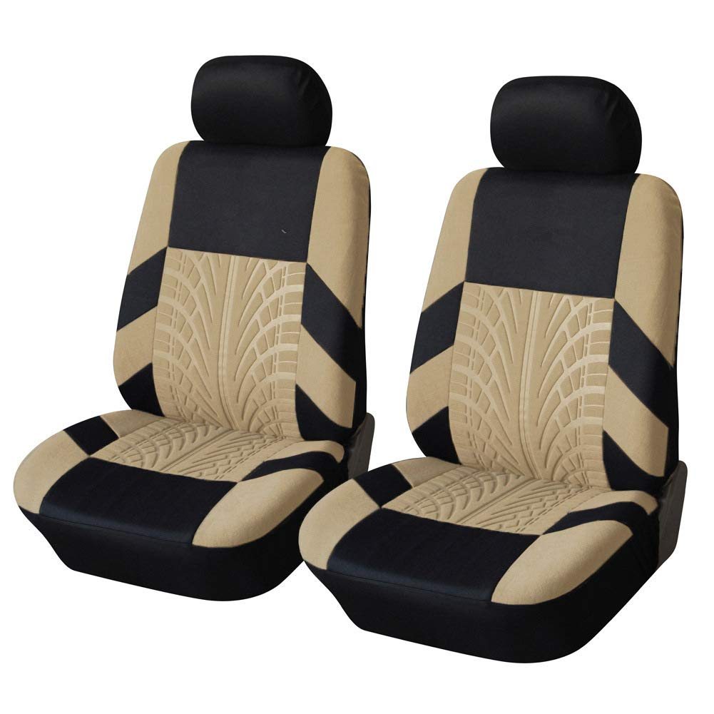 Qdfgnkbai A/Beige Qdfgnkbi Cr Set Cover Sets For Skod Octvi Limousine (2004–2009), Utomotive Custom Full Surround Cloth Brethble Nti-Wer Set Protectors Ccessories,-/Front 2 Sets
