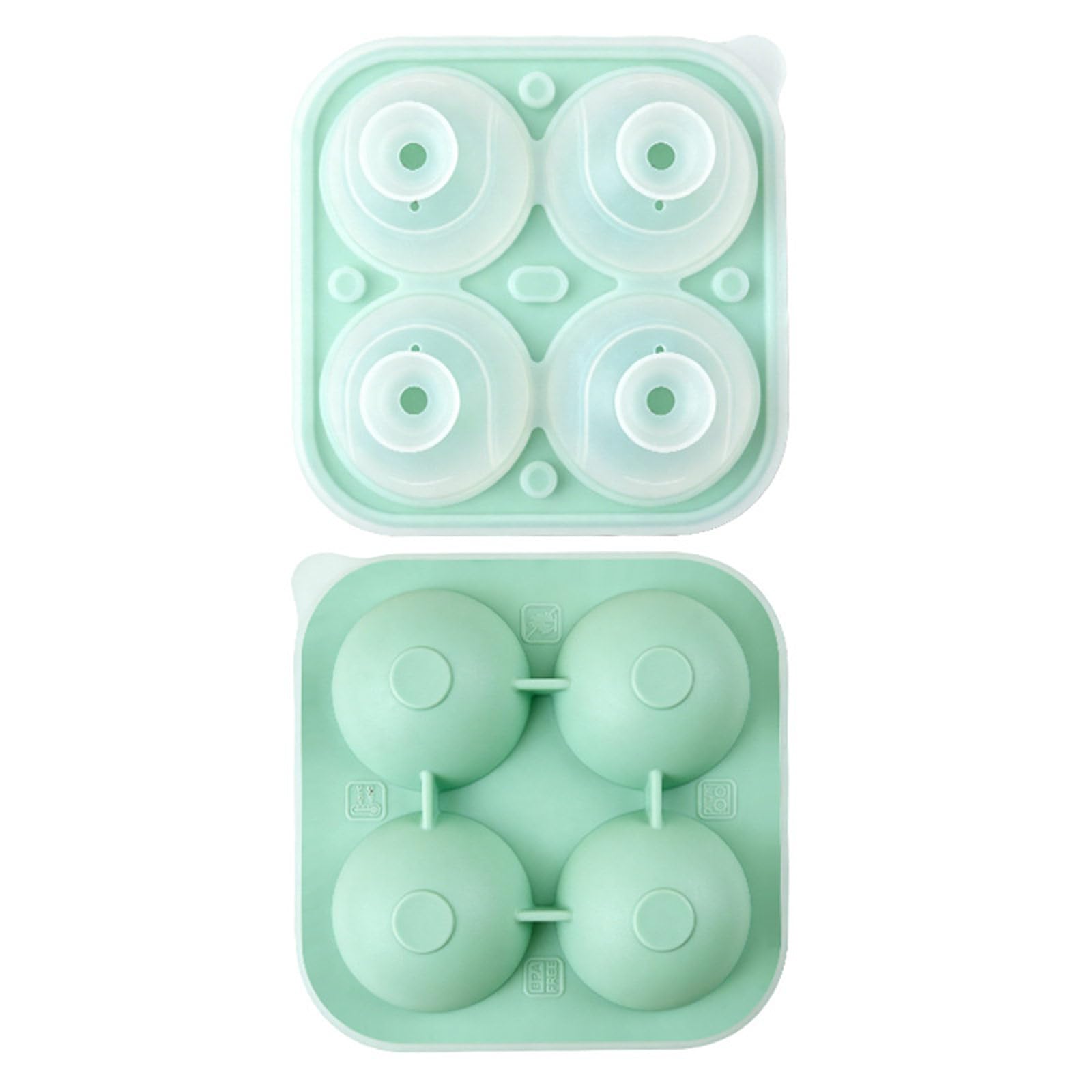 Xjdzineq Unique Tennis Shape Ice Maker Flexible Demolding Ideal for Innovative Cooking and Drink Enhancements Tennis Ice Molds