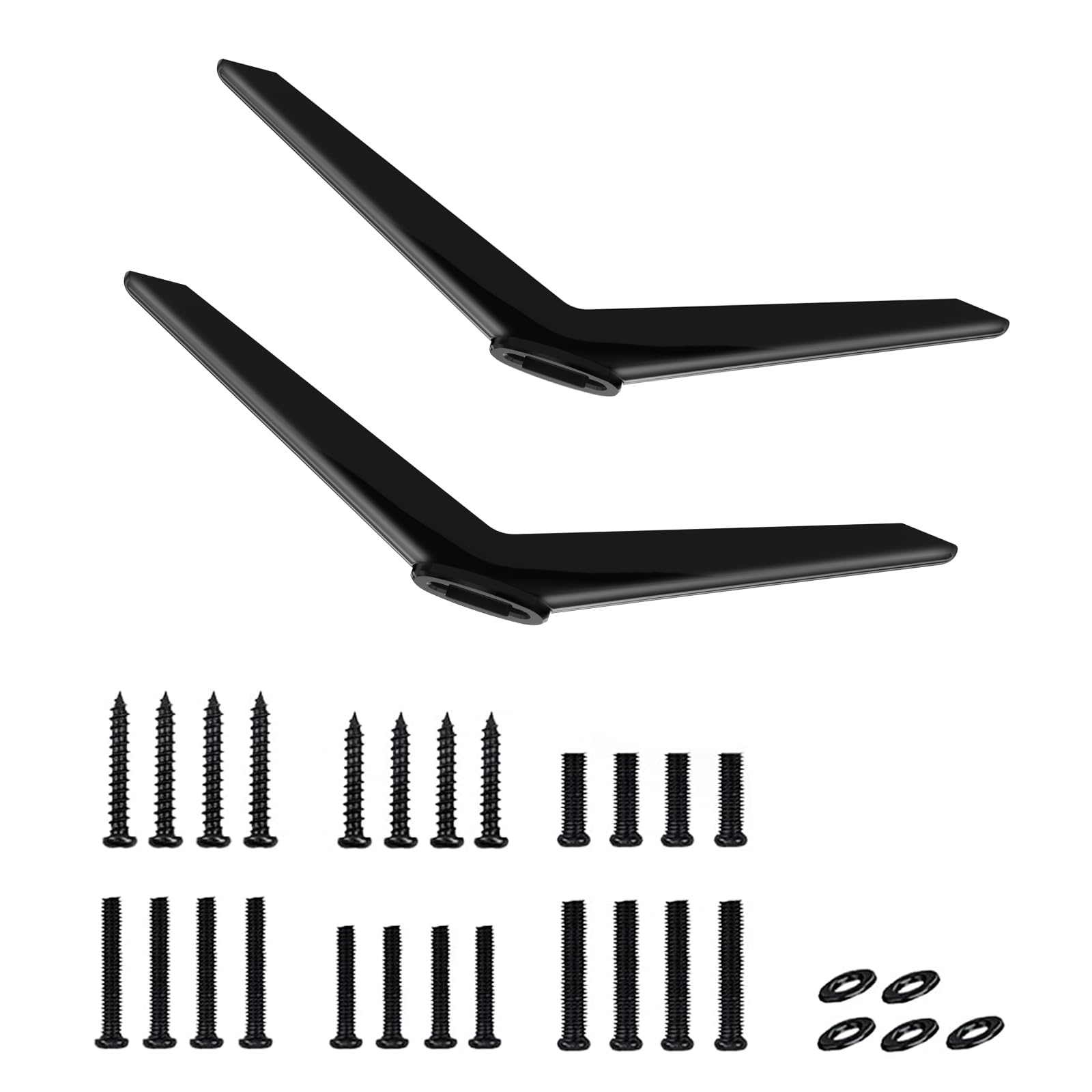 Upgraded TV Legs for TCL Roku TVs 32" 40" 43" 49" 50" 55" Hole - TV Base Stand for TCL Roku TV Stand Legs Replacement TV Feet with Screw Kits Easy to Install