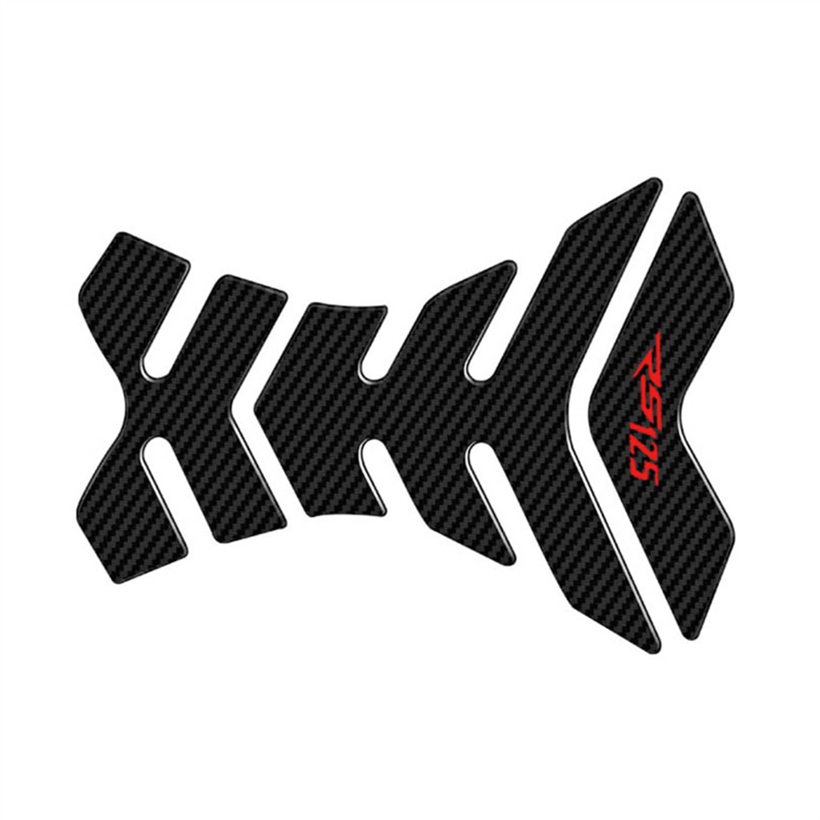 MPODYTSF Motorcycle Decal Sticker For Aprilia RS125 RS 125 Motorcycle Tank Pad Protector Decal Stickers(Black- Silver)