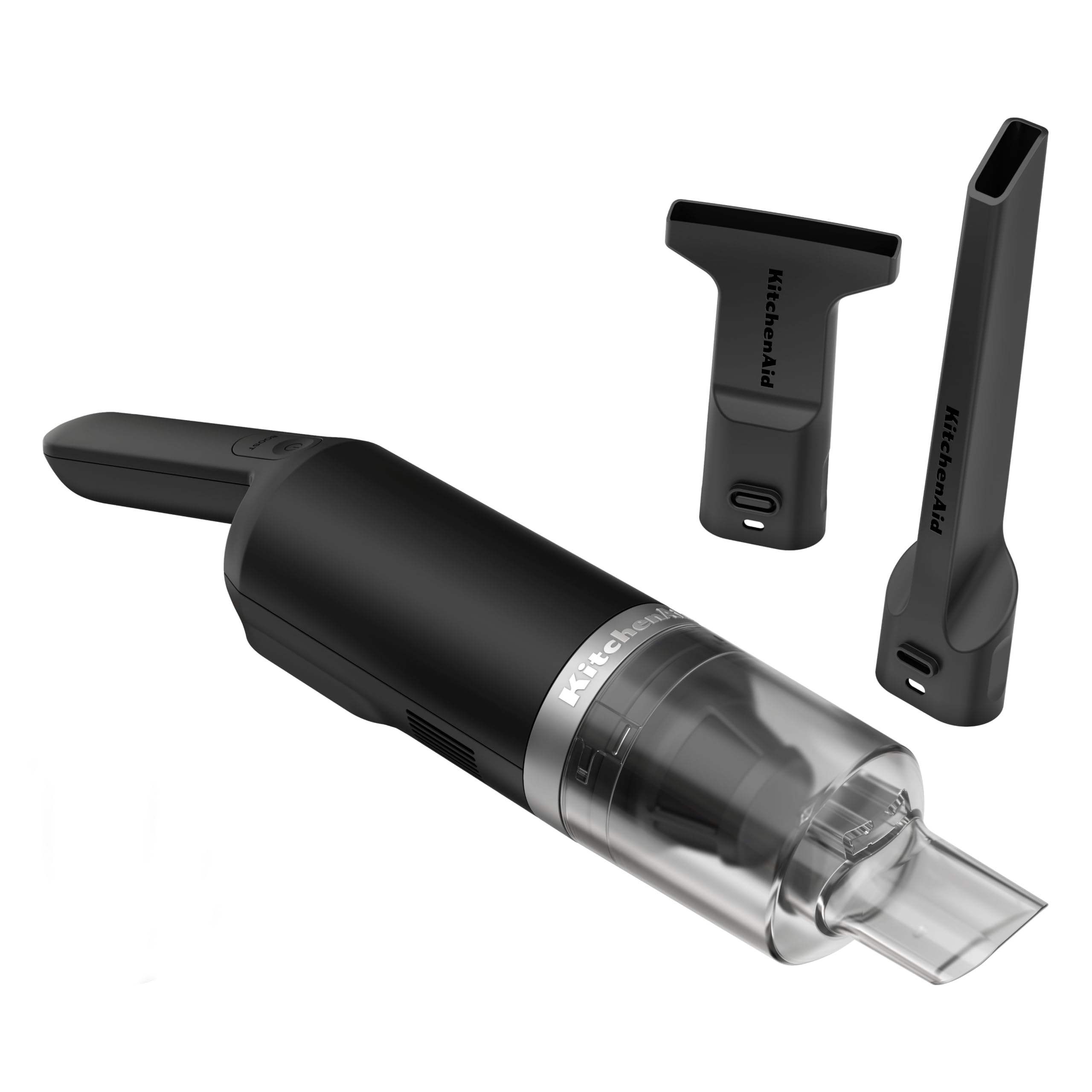 KitchenAid Handstaubsauger kabellos - Go Cordless - Saugdüse und 2-in-1 Zubehör - Leicht - 20 Minuten Nutzungsdauer pro Ladung - Ohne Akku - Schwarz