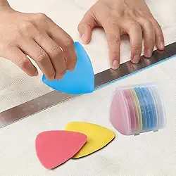 Generic 10 peças de giz de alfaiate triangular, marcador de tecido de costura para acolchoamento, acessórios de suprimentos de costura - multicolorido
