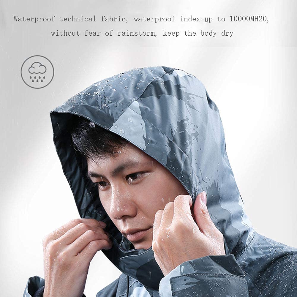 MU Männer Leichte Bergwasserdichte Skijacke Winddicht Snowboardjacken Warme Winter Schnee Mantel Fleece Raincoat Windjacke Kleidung/D/Xl