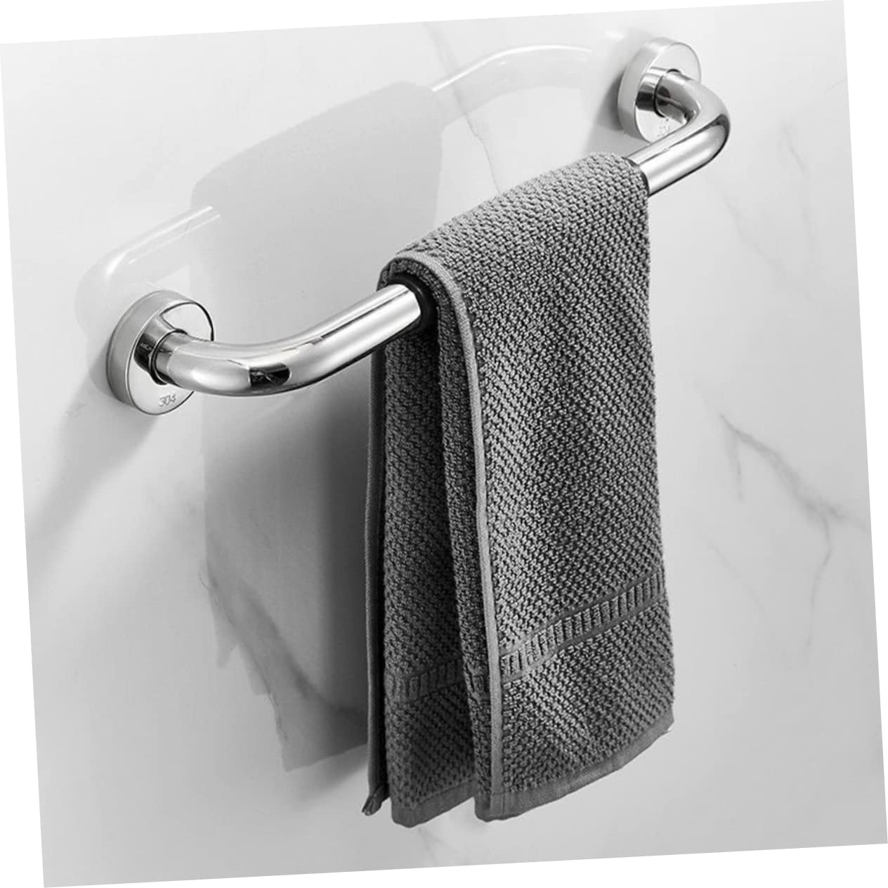 PACKOVE Barra Riesgos Inoxidable de Acero y para Ducha Apoyo de Baño Manija Antideslizante que de Caídas, Adecuado para Personas Mayores y Pasillos