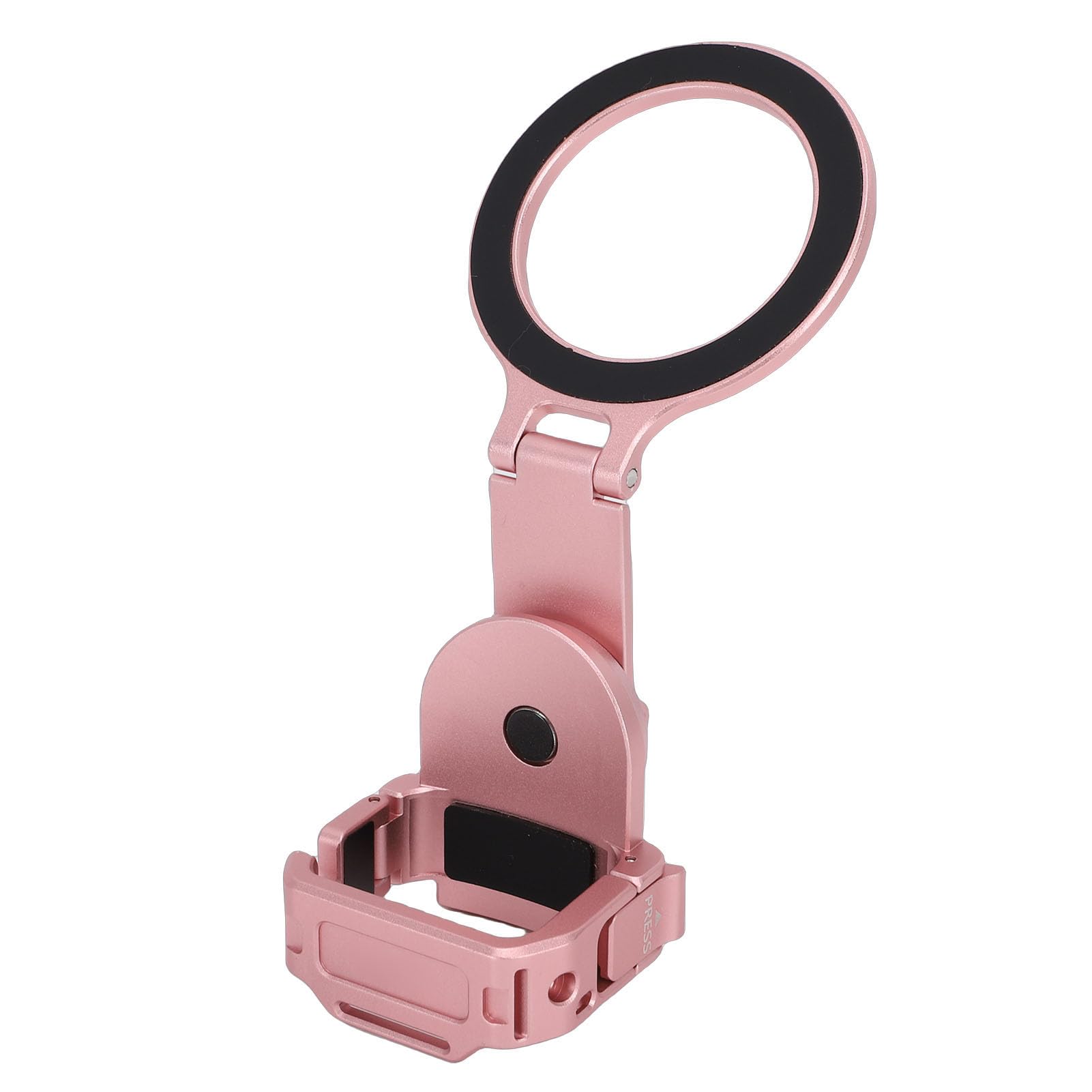 Soporte de Expansión Magnético para Cámara 3, Soporte Ligero de Aleación de Aluminio para Dispositivos Compatibles con, Trípodes, Palos Selfie para Accesorios de Filmación, Color Negro (Pink)