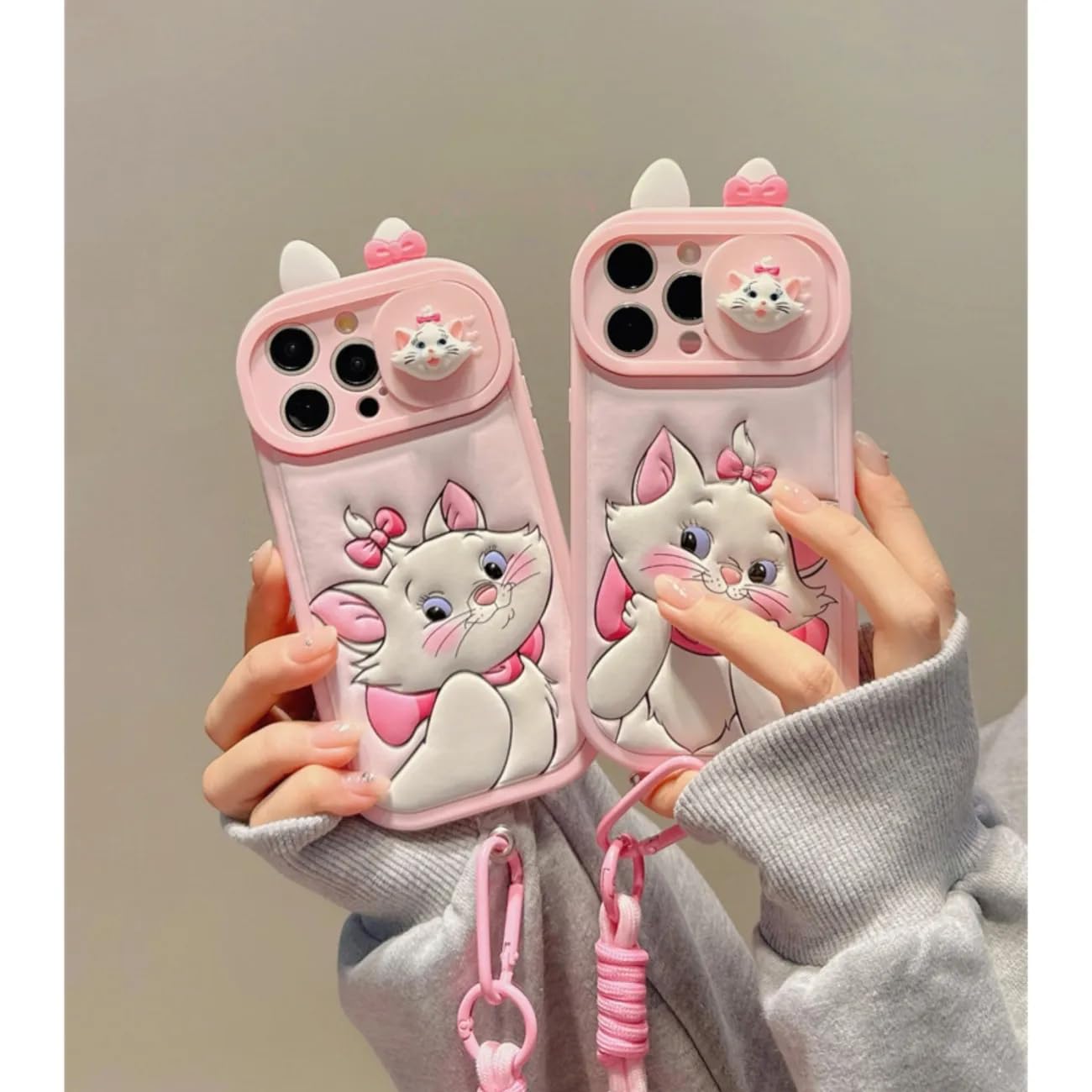 Amazon.co.jp: iPhone15ケース マリーちゃん スマホケース 猫耳付き