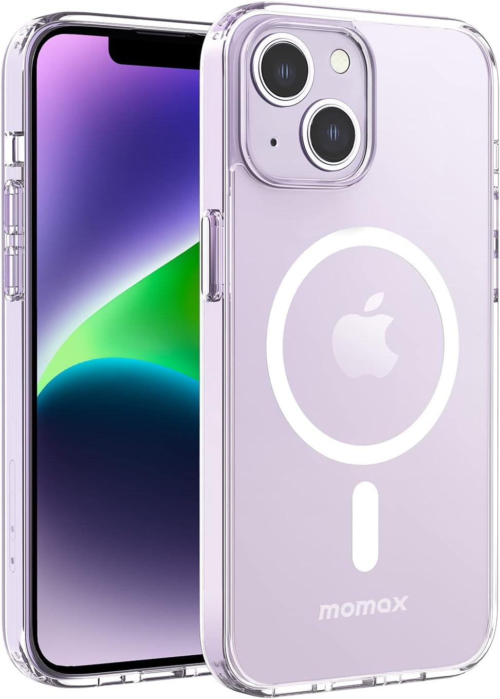 Magnetic Phone Case, Clear Hybrid Lite Magsafe Case for iPhone 14 Plus, Slim Magnet Phone Case with Anti-Scratch,Shock,Drop Protection, Non Yellowing iPhone 14 Plus Case with Magnet, Clear