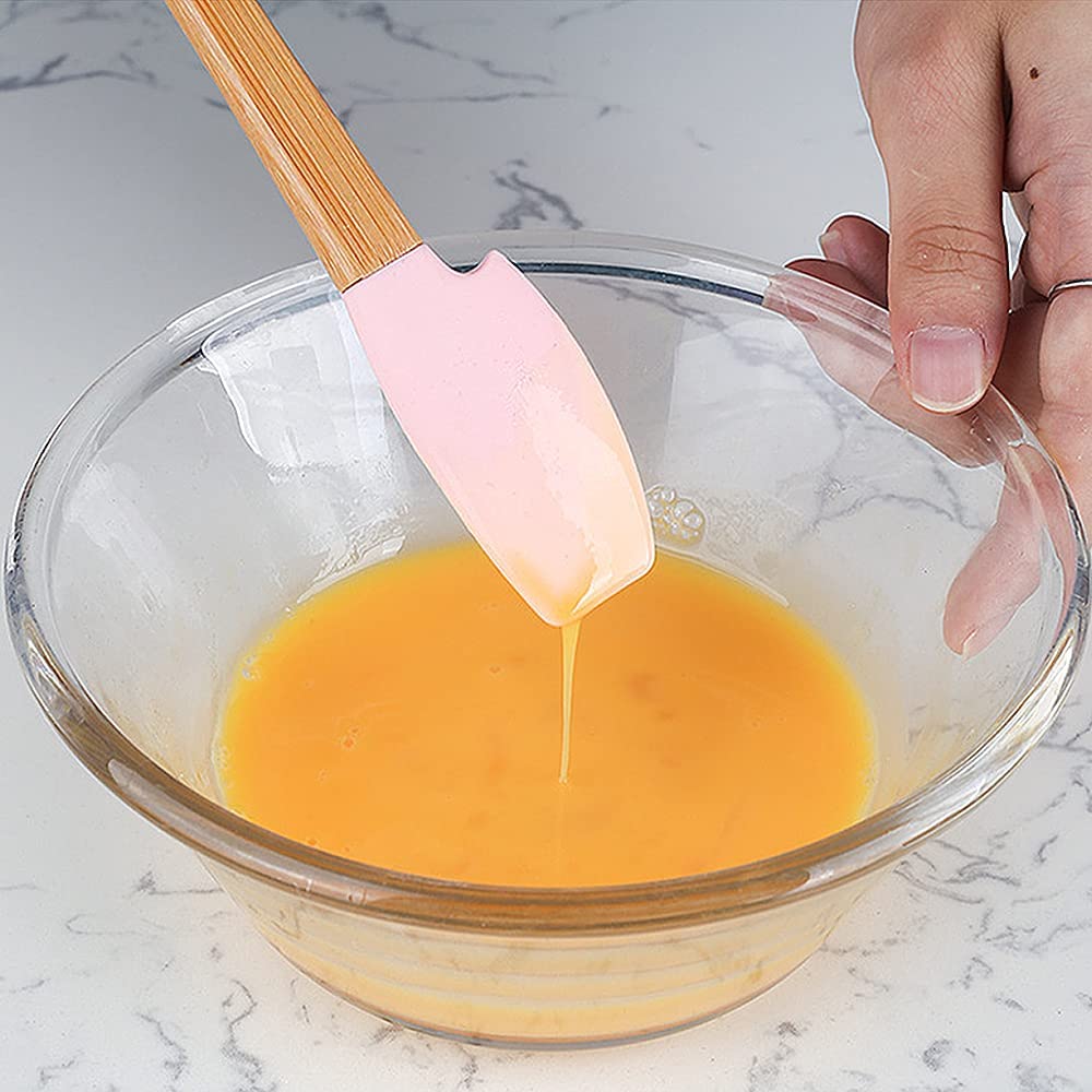 Lot de 5 spatules en silicone de qualité alimentaire antiadhésives pour cuisine et barbecue