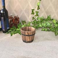 zalati Vintage Fa Whiskey Hordó Virágcserép Beltéri Kültéri Használatra 2