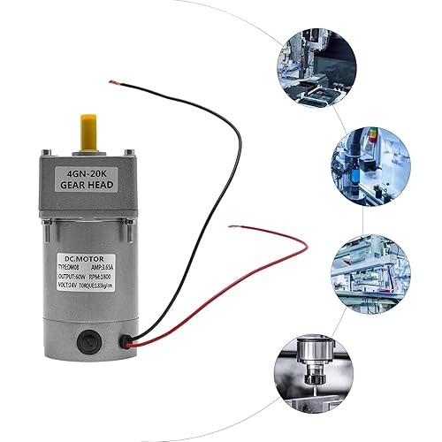 Miniatura 273 de Motor reductor de engranajes variable ajustable de 250W 10K AC110V 135RPM con controlador de velocidad para la industria