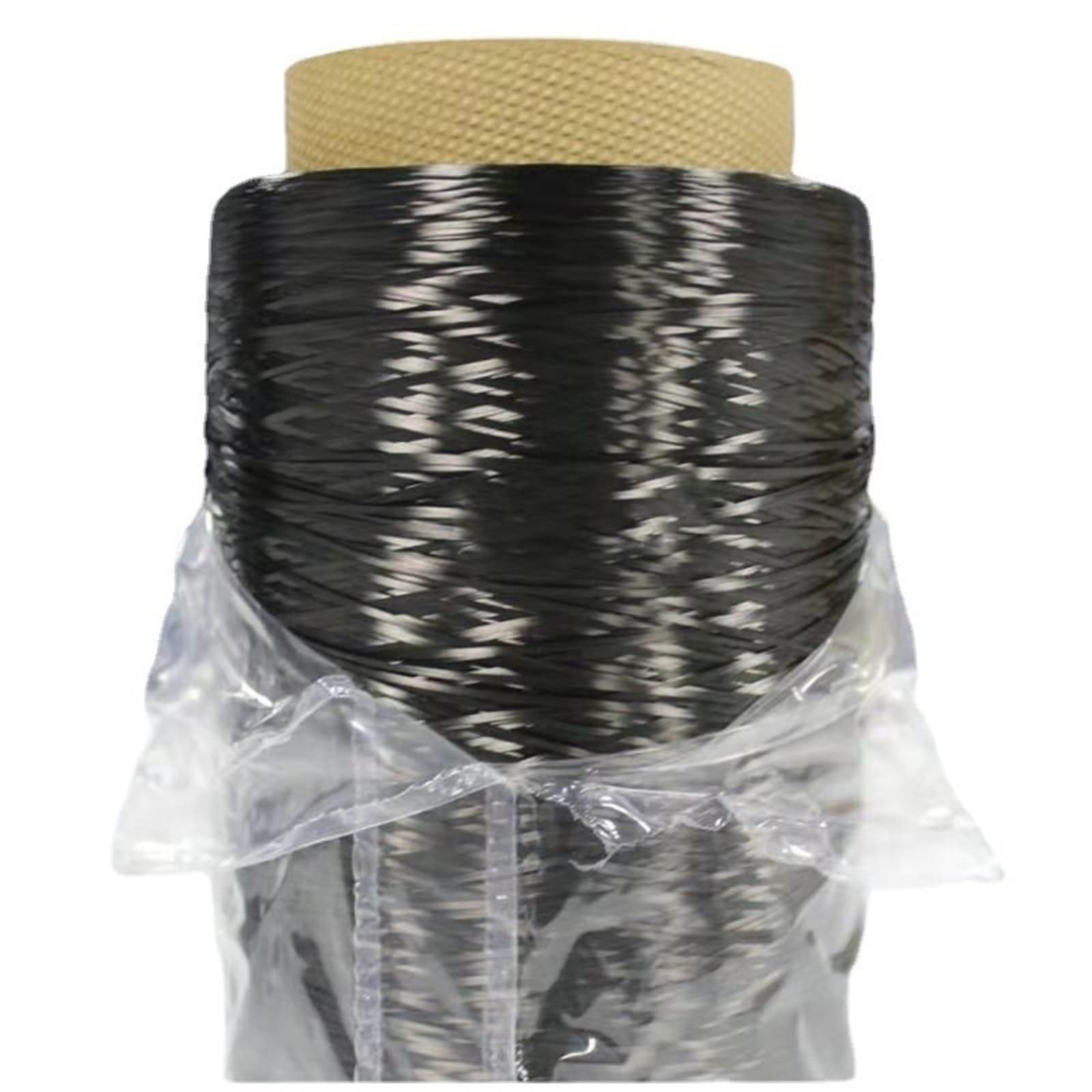 10/30/50 Meter Schwarz High Modulus 12k Carbon Fiber Roving Garn Filament Leitfähigen Heizung 4900Mpa(30m)