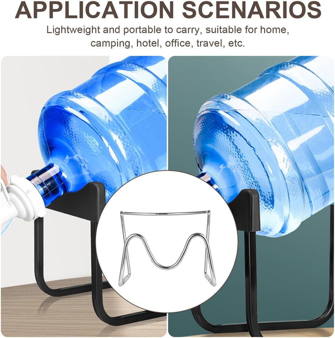 Elevate Your Outdoor Experience Water Bottle Storage Rack Camping Water Bucket Holder Secure Convenient