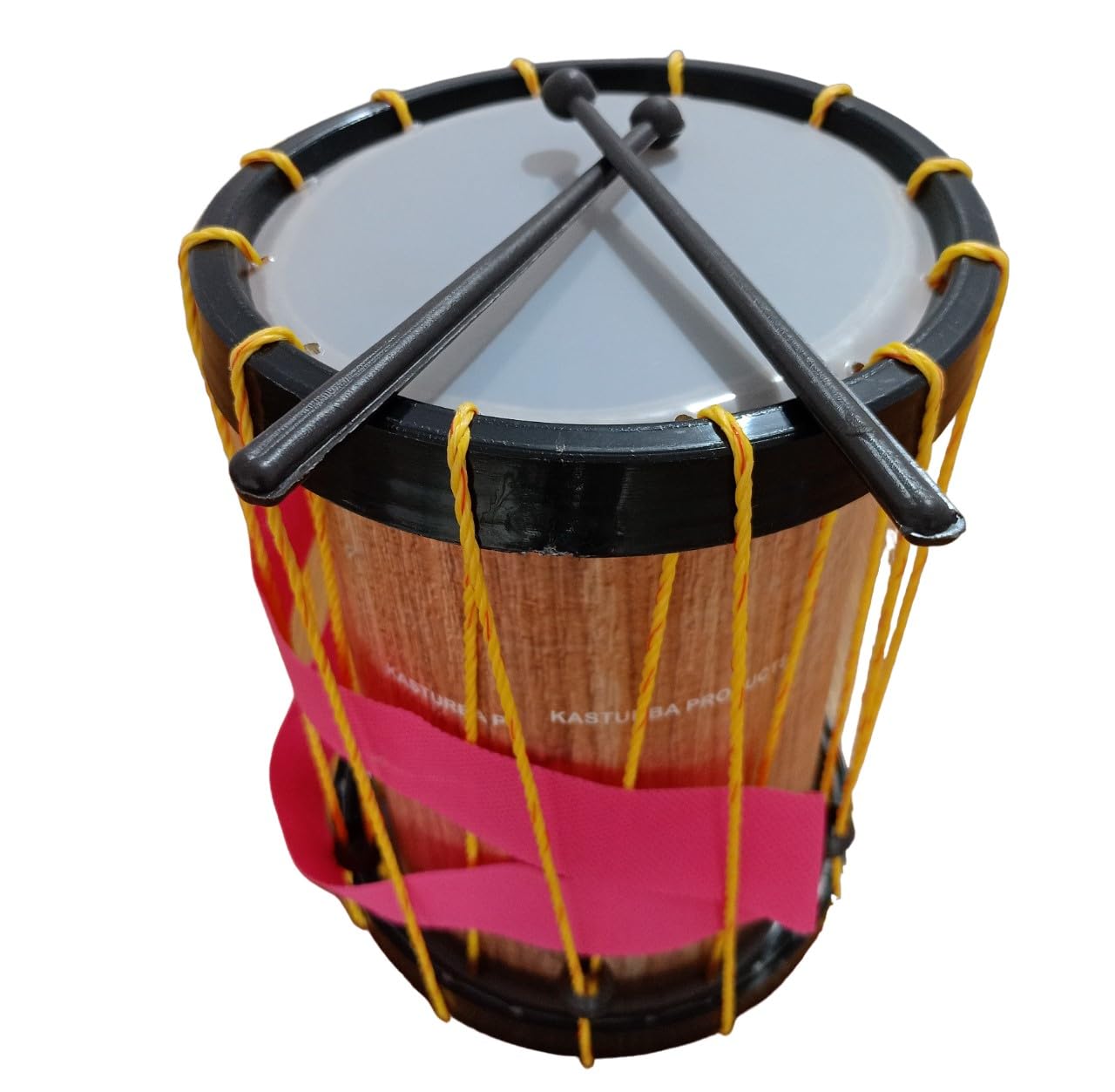 AZATTO Indian Made Musical Drum Chenda Dhol Toys for Kids, South Indian Style musical Toy Chenda with Hanging thread and 2 Sticks (Medium Size) (B0C7S7VSWT) Amazon Price History, Amazon Price Tracker
