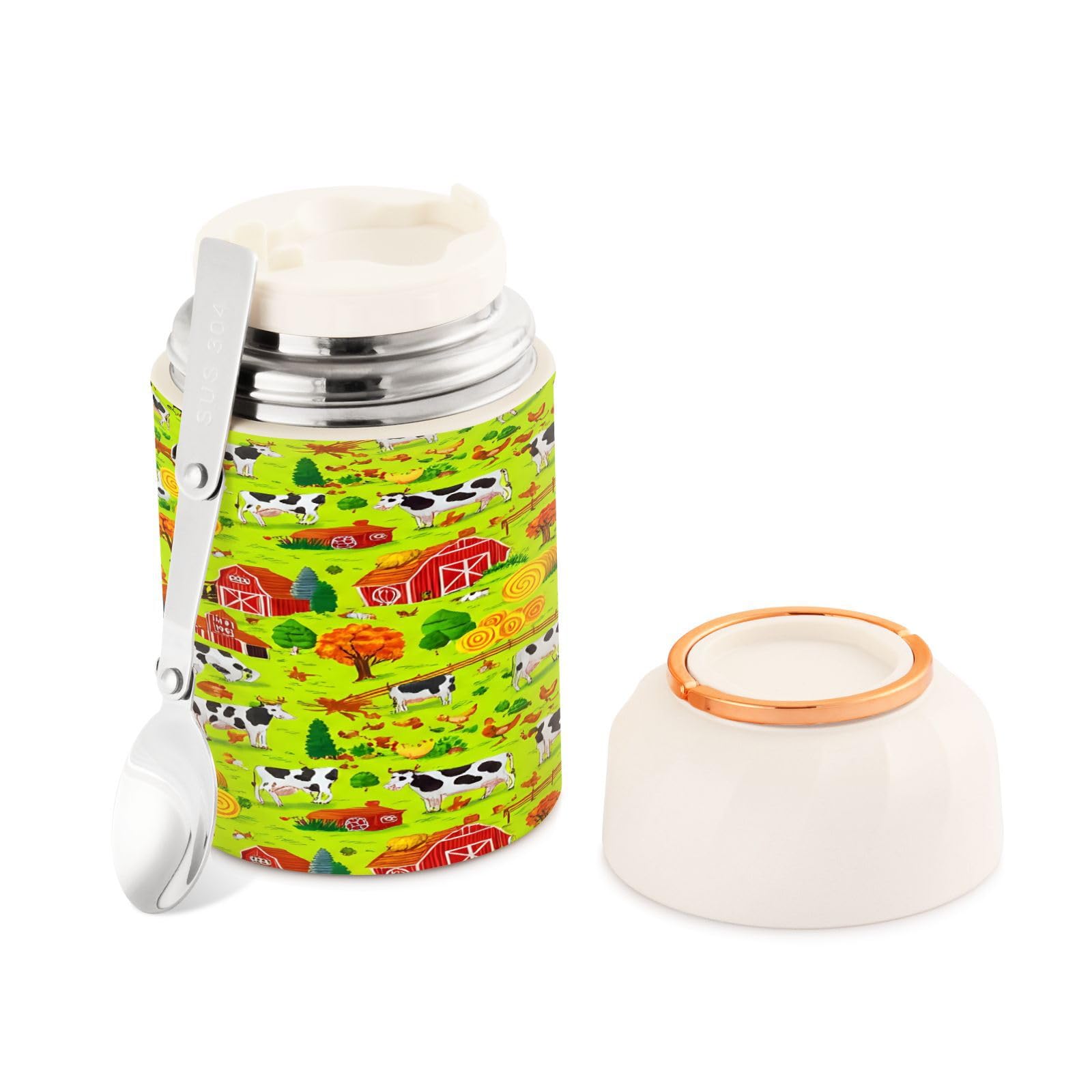Tarro de comida de 500 ml sin BPA para mantener tu almuerzo caliente sin usar microondas