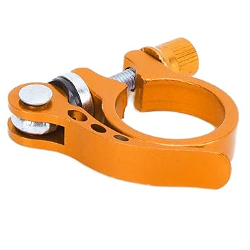 Seat Tube Clip, Adjustable Seatpost Clamp for Mountain Bikes(Gold)