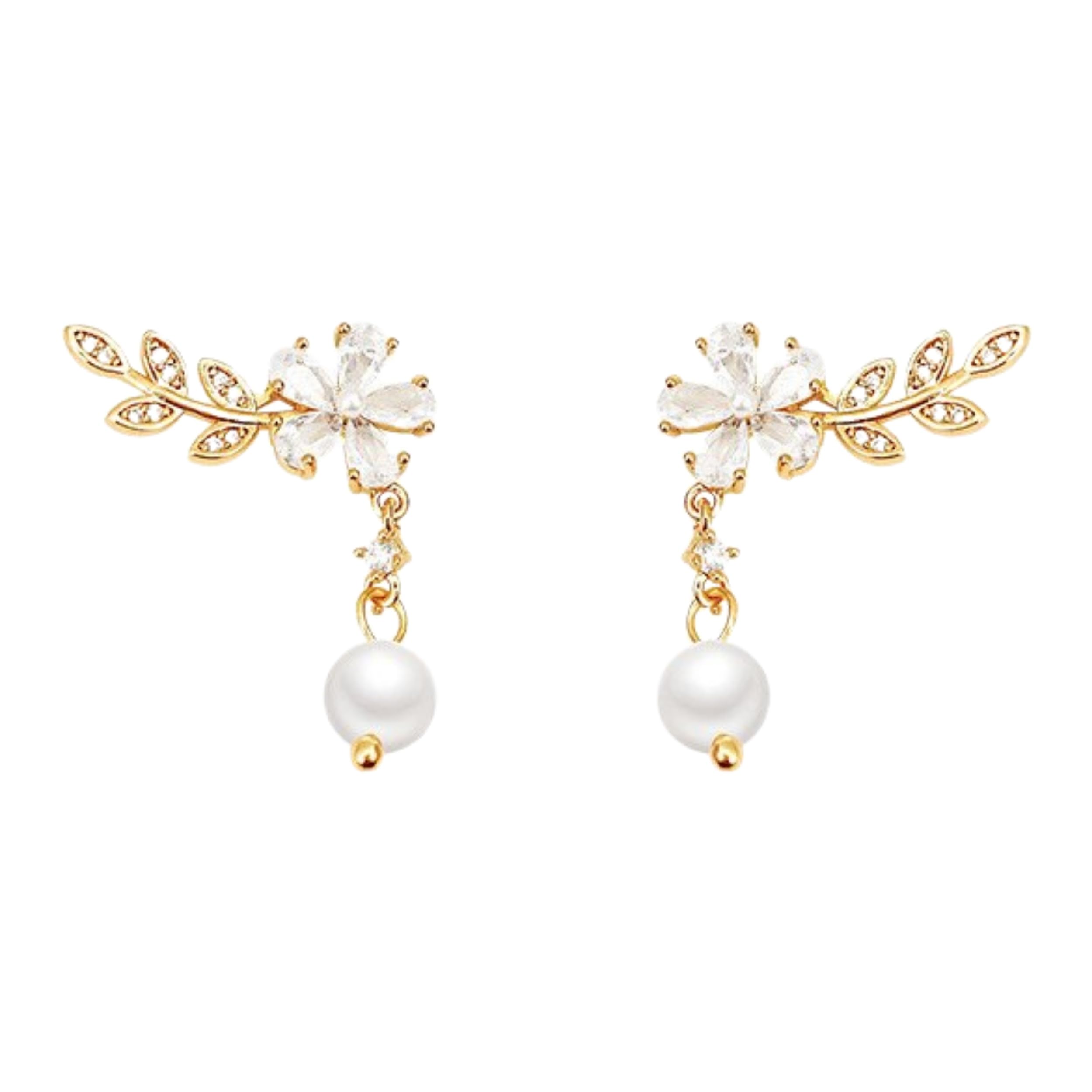 SALTY Fashion Petite Bloom Cascade Earrings for Women & Girls | Studs | Ear Tops | Latest | Trendy | Fancy | Stylish | Birthday Gift | Aesthetic Jewellery | Accessories for Everyday Wear (B0CTFKHPMM) Amazon Price History, Amazon Price Tracker