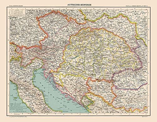 Posterazzi PDXITAU0061LARGE Austro Hungarian Empire 1908 Schrader Poster Print, 36