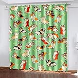 Cortinas superiores: 2 paneles por paquete, cada panel mide L 183 x W 100 cm, las dimensiones totales son L 183 x W 200 cm. Si su estilo es moderno o moderno, las cortinas opacas con ojales complementarán la decoración de su hogar.