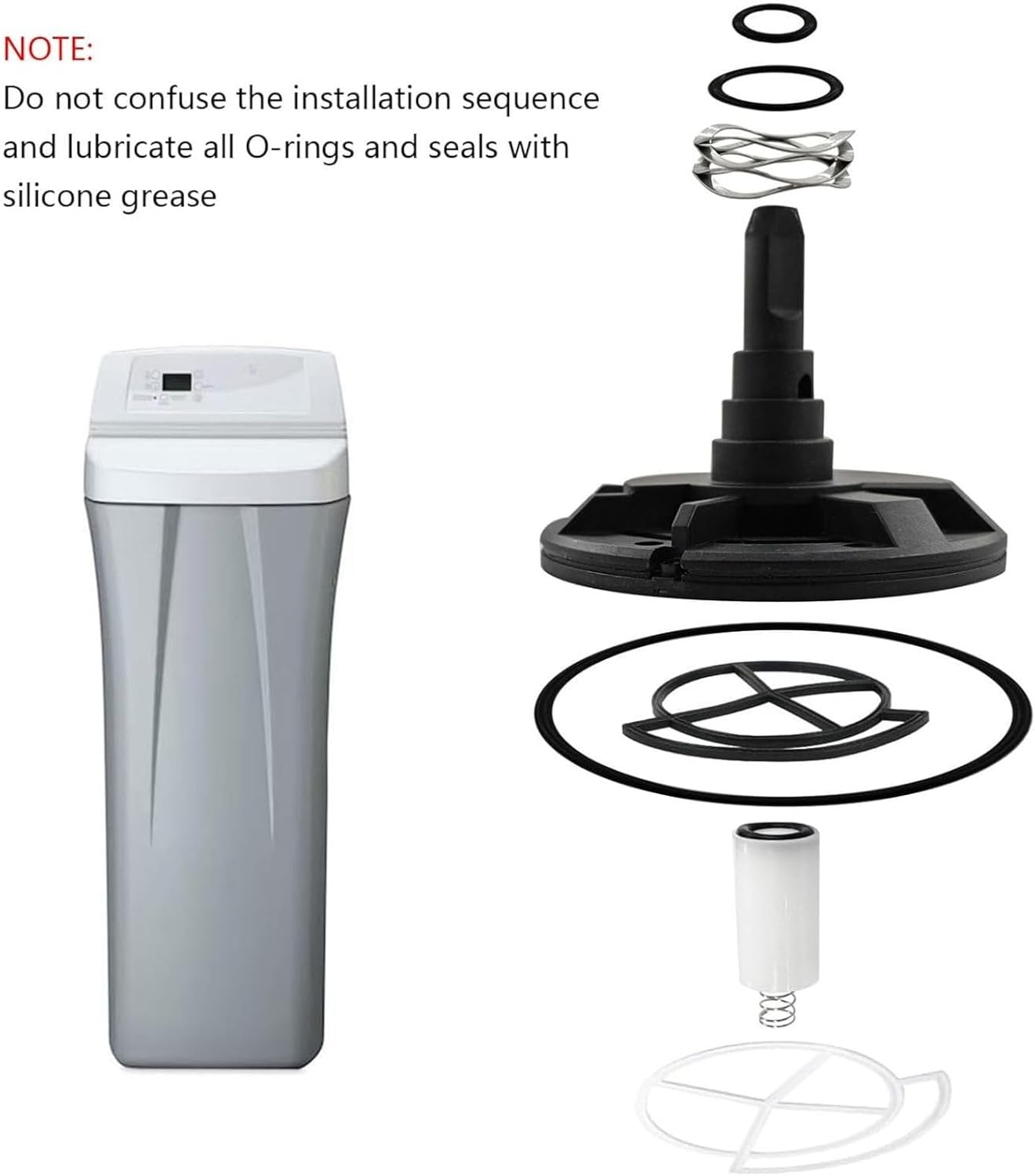 Standard Valve Rotor & Seal Kit Water Softener Replace Parts 7238468 Suitable for Kenmore MSD20F 27B 34C