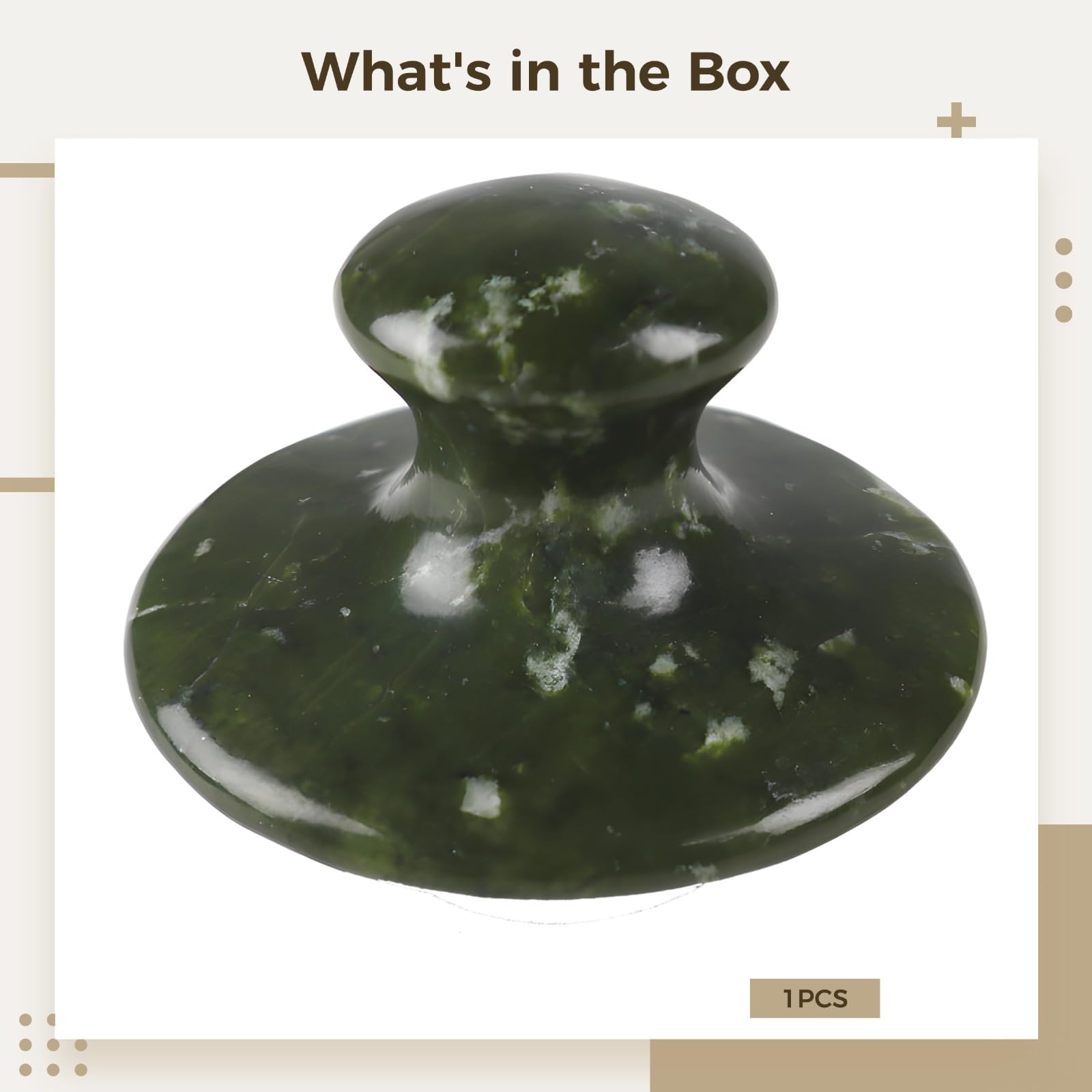 Rouleau de jade générique pour massage naturel, pierre de jade chaude, outil beauté jade vert, massage visage et corps, expérience spa relaxante, soin de la peau apaisant pour la routine quotidienne