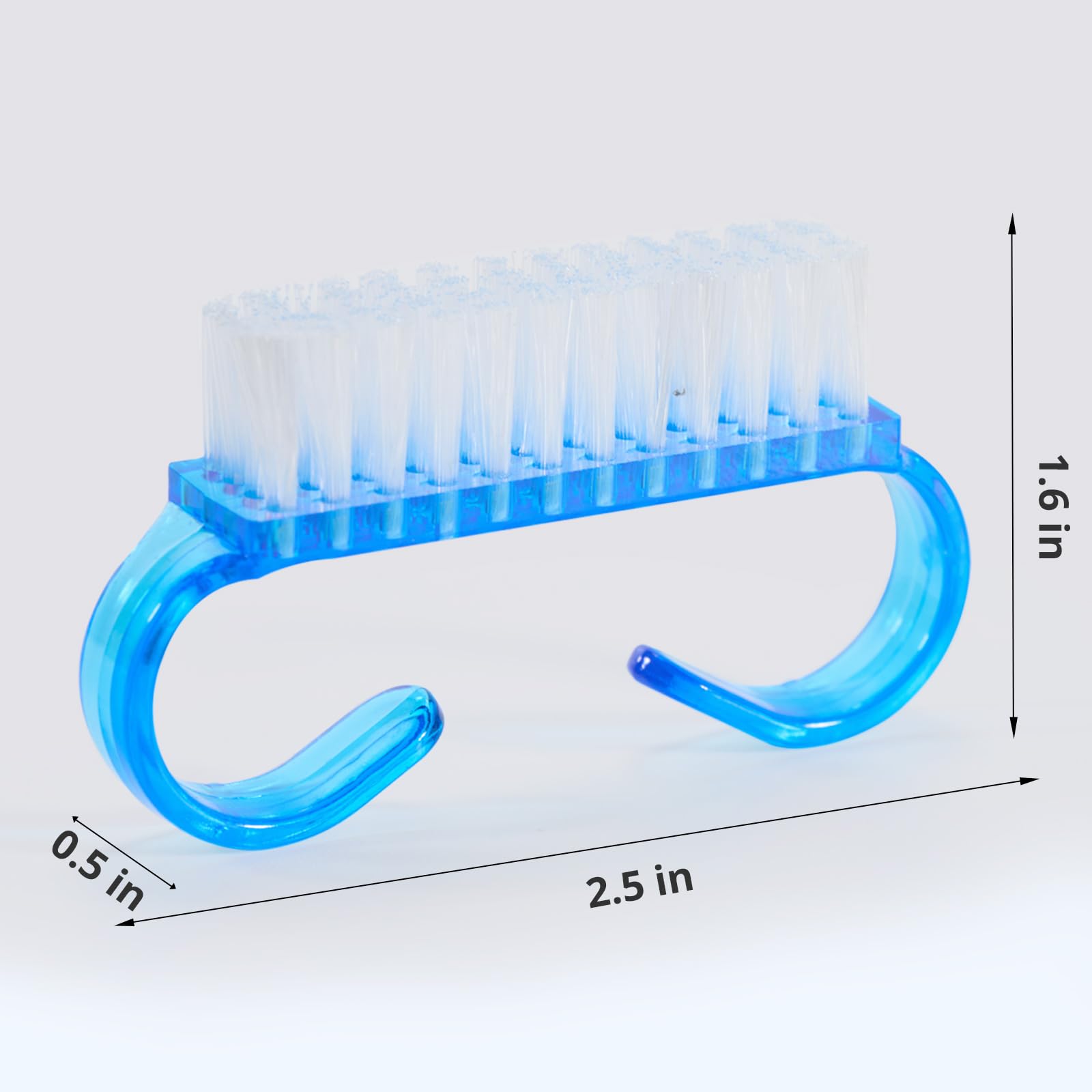 Cheerhom 4 Pezzi Spazzolino Unghie,con Manico in Plastica per Pulire le Dita