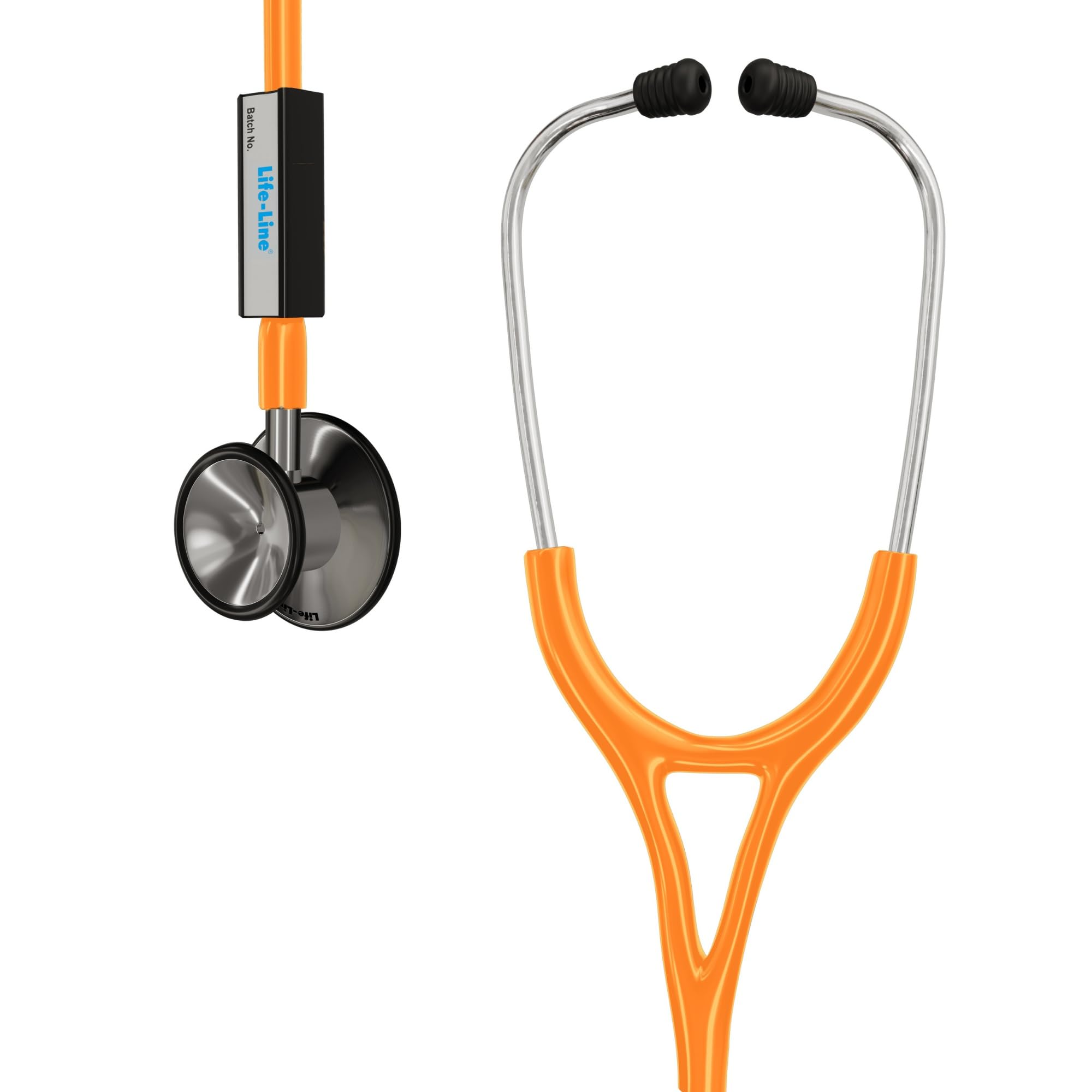 LIFE LINE Excel 2 Stethoscope (Orange) | Stainless Steel Chest Piece | Stronger Headset | 2-way Tube | Suitable for Doctors, Nurses, Students-image-37
