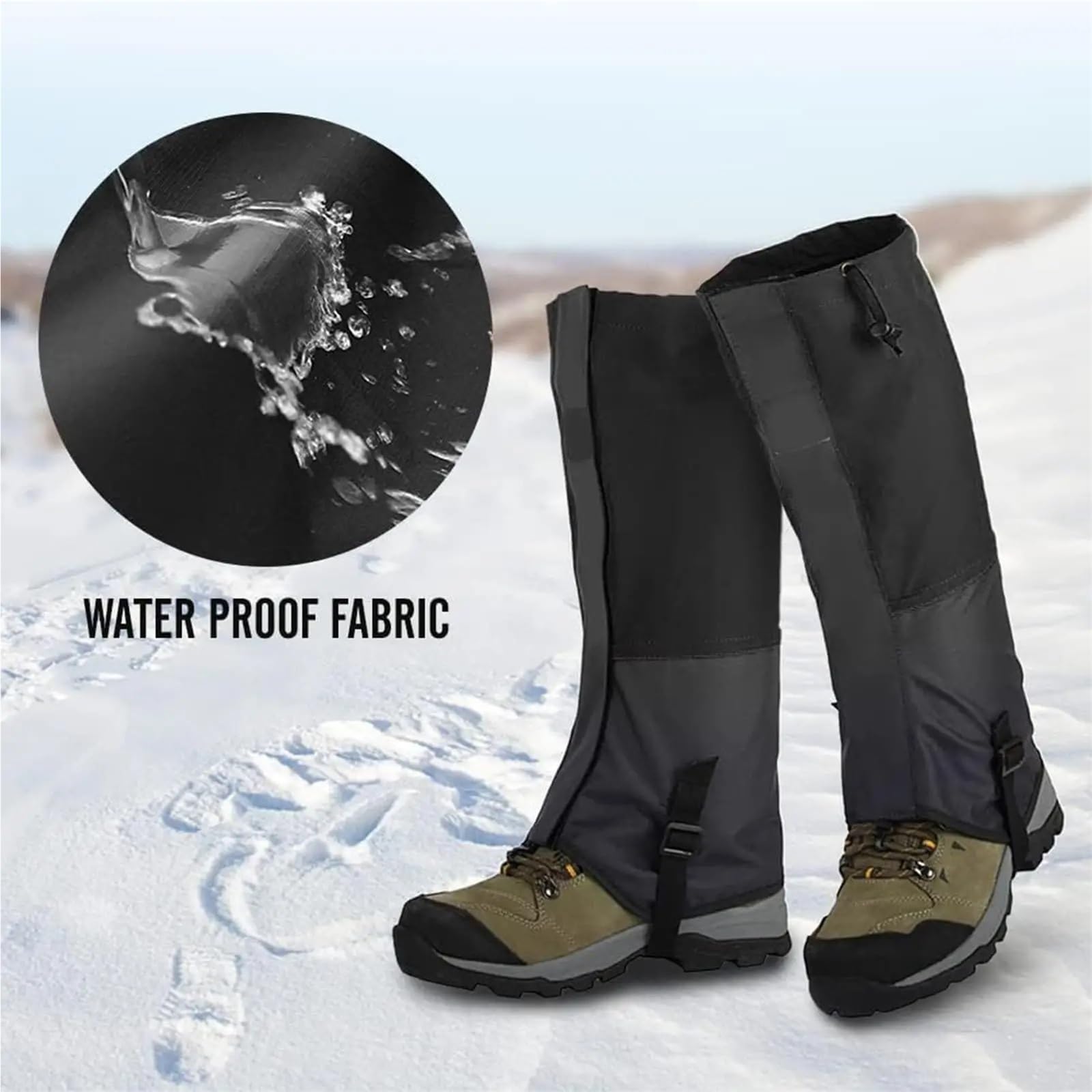 Guêtres Couvre-Pieds de Jambe en Plein air Voyage jambières randonnée Legging Chaussures Serpent Ski Escalade Camping Hiver Touristique Neige pour Randonnée en Plein
