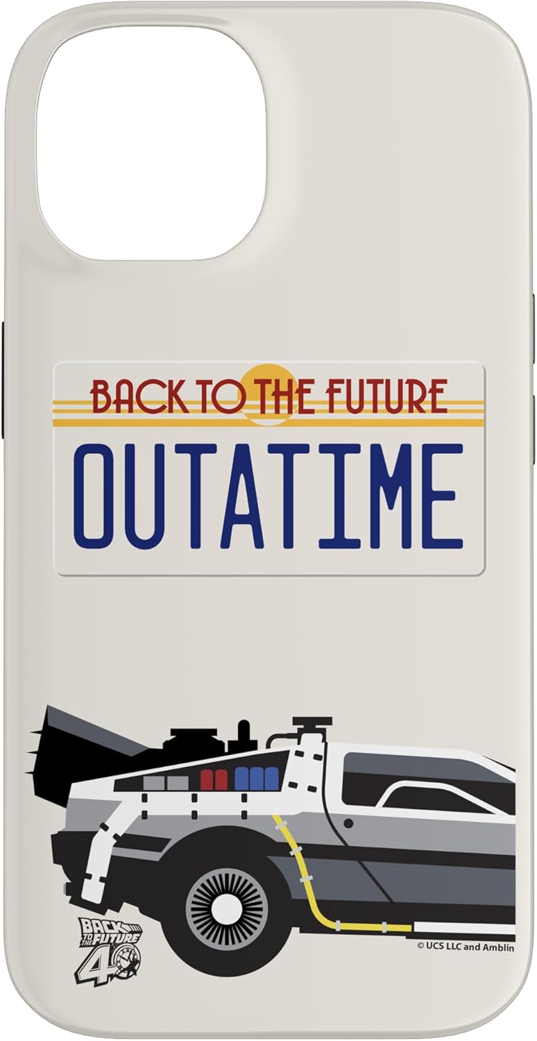 Back to the Future OUTATIME License Plate Case for iPhone 14 Plus