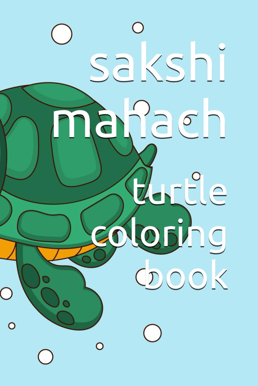 Livre de coloriage tortue pour enfants avec 50 illustrations uniques et relaxantes
