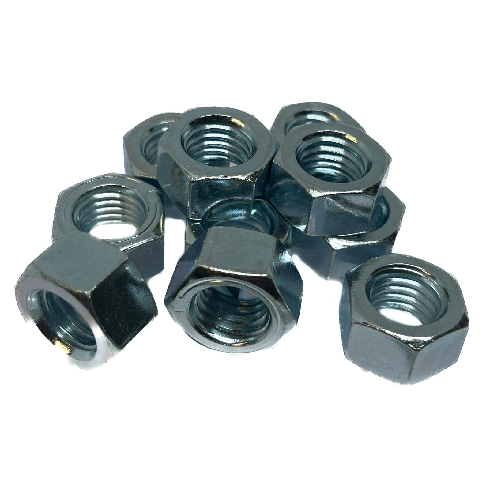 Thunderfix 5/8-11 Unc Full Nut Bs 1768 Grade 1 Zinc Plated (Pack Of 10)