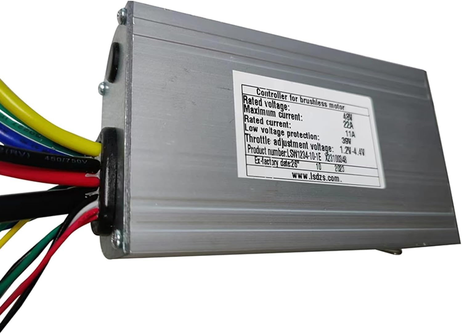 LSW1234-10-1E Electric Bicycle Controller 48V 22A Brushless Motor Controller for E-Bike Scooter 48V Motor Speed Controller Ebike Controller