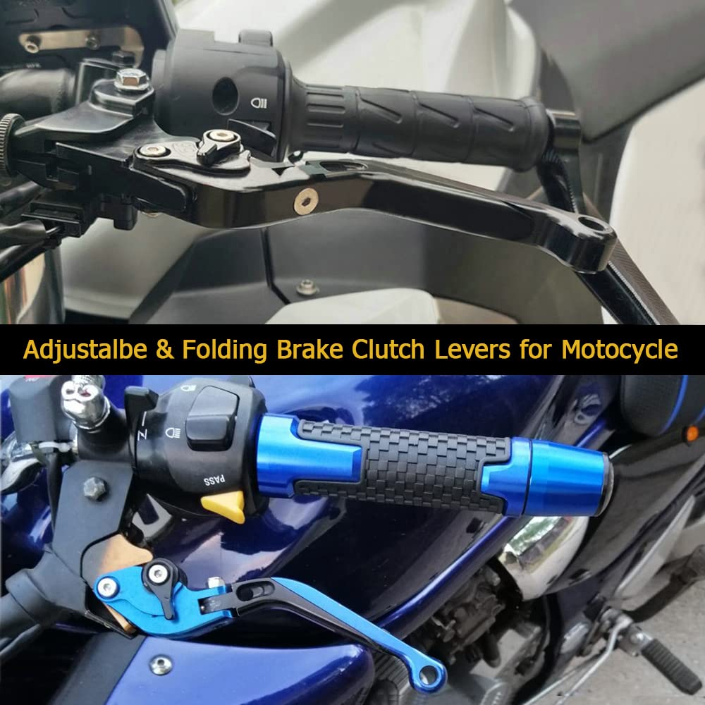 Regolabile Frizione Del Leve Freno per TRACER 700/GT Tracer 900/GT 2018-2020 Tracer 900 ABS 2015-2020 MT09 Tracer 2014-2020 Tracer 7 GT-Nero+Blu