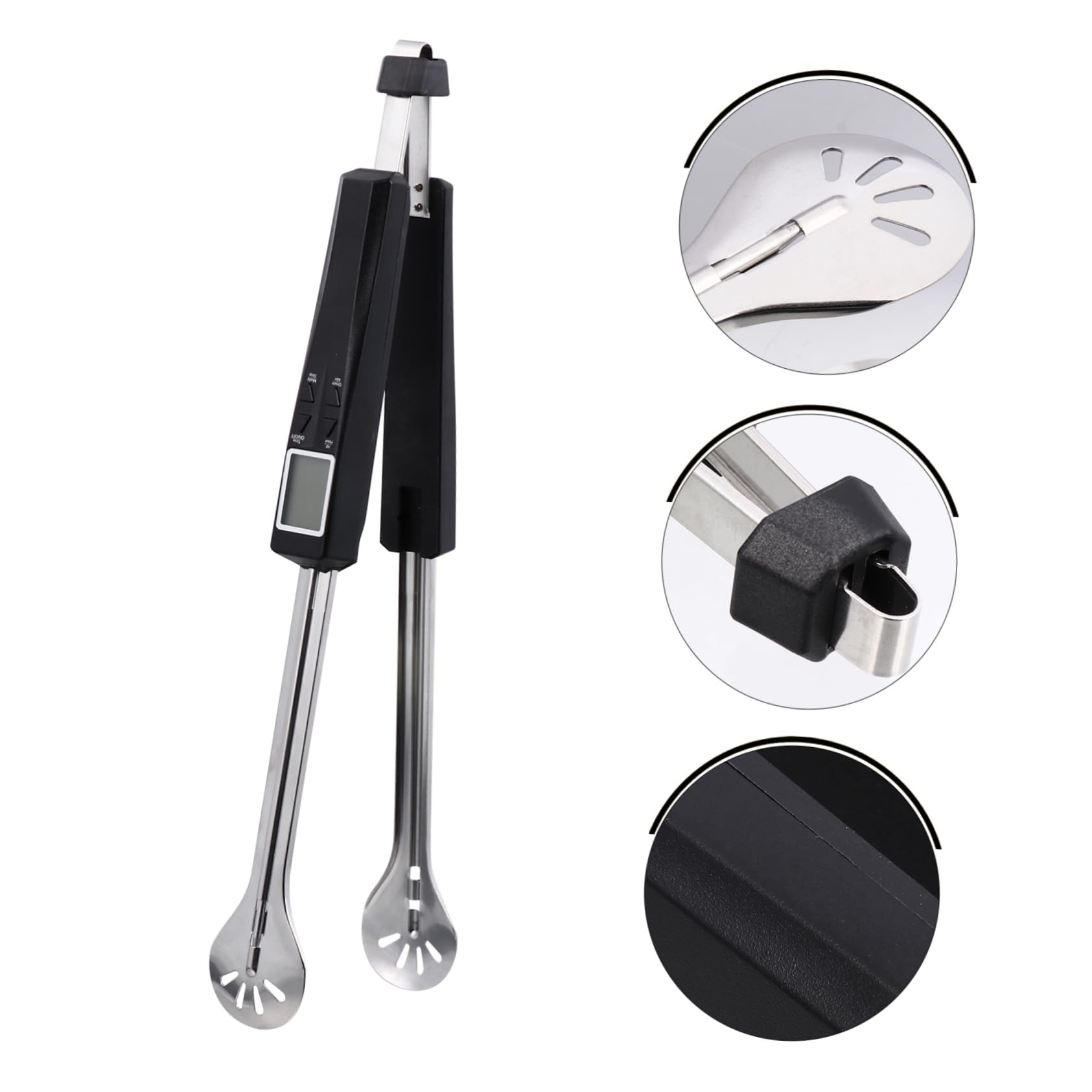 ABOOFAN Termometro per Barbecue con Sonda per Pinze per Alimenti per Letture Accurate della Temperatura per Grigliate Cottura e Cottura al Forno Utensile da Cucina