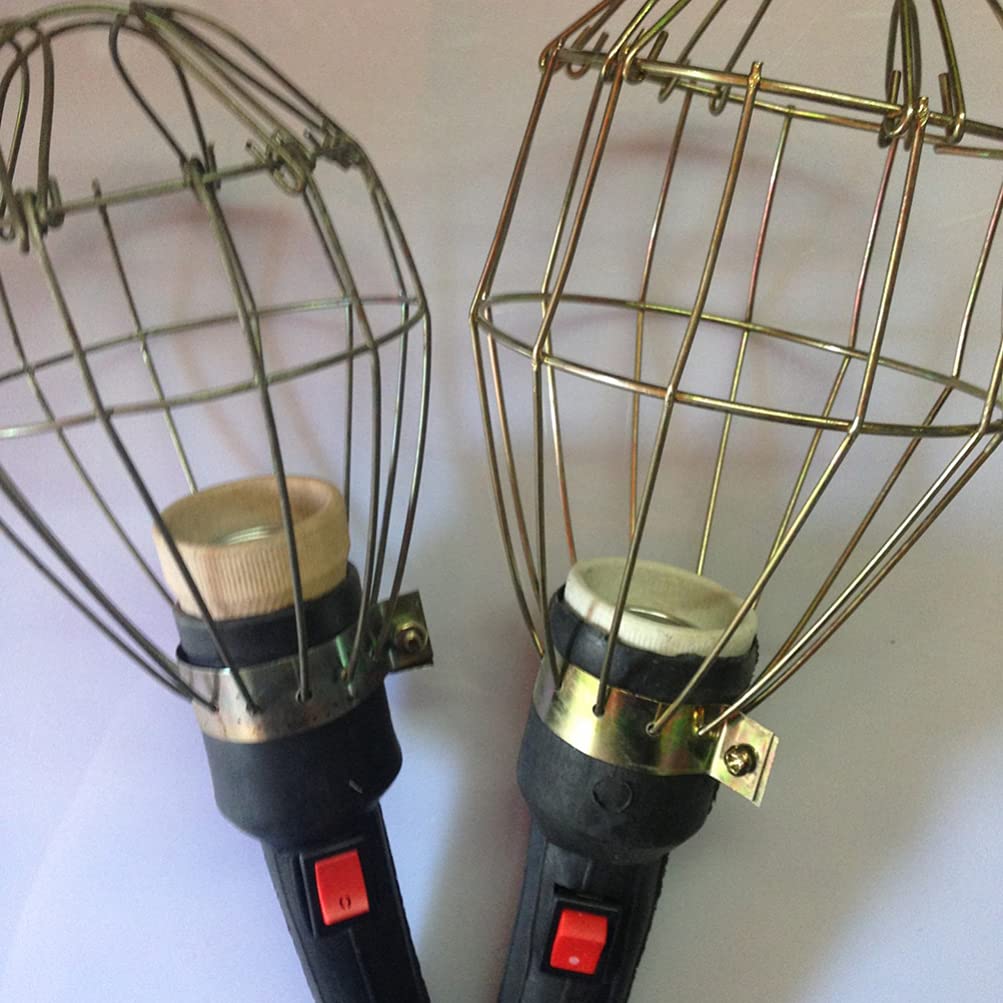6 Pezzi Paralumi a Campana Lampada Gabbia Per Lampadine Gabbia Luminosa Del Ventilatore Da Soffitto Paralume in Filo Metallico Gabbia Leggera D'epoca Fil Di Ferro Globo