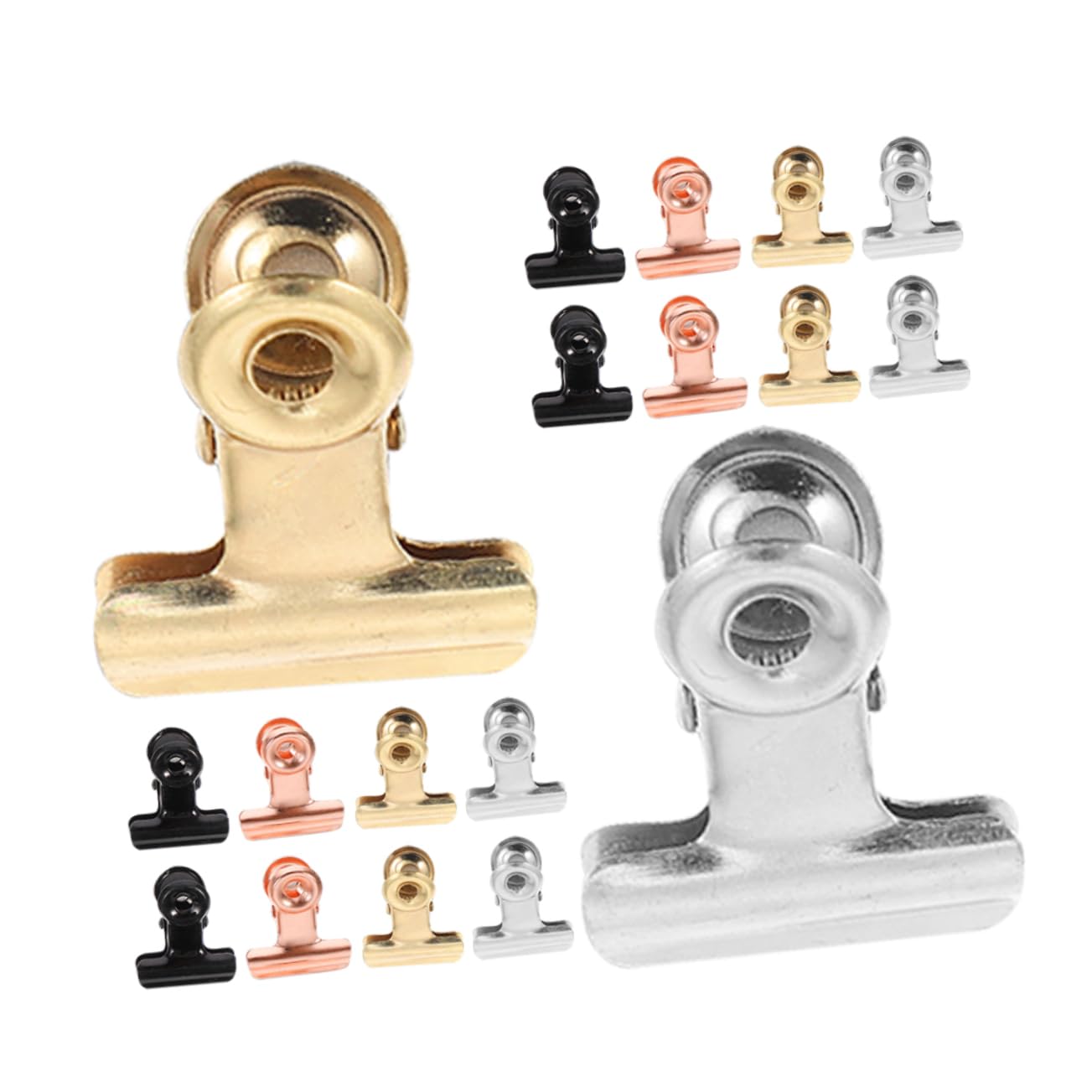 HOMSFOU 3 Sätze Magnetischer Kleiner Clip Kleine Fotoklammern Magnetische Heftklammern Magnetische Seitenclips Magnetische Fotoclips Mini-fotoclips Edelstahl 20 Stück * 3