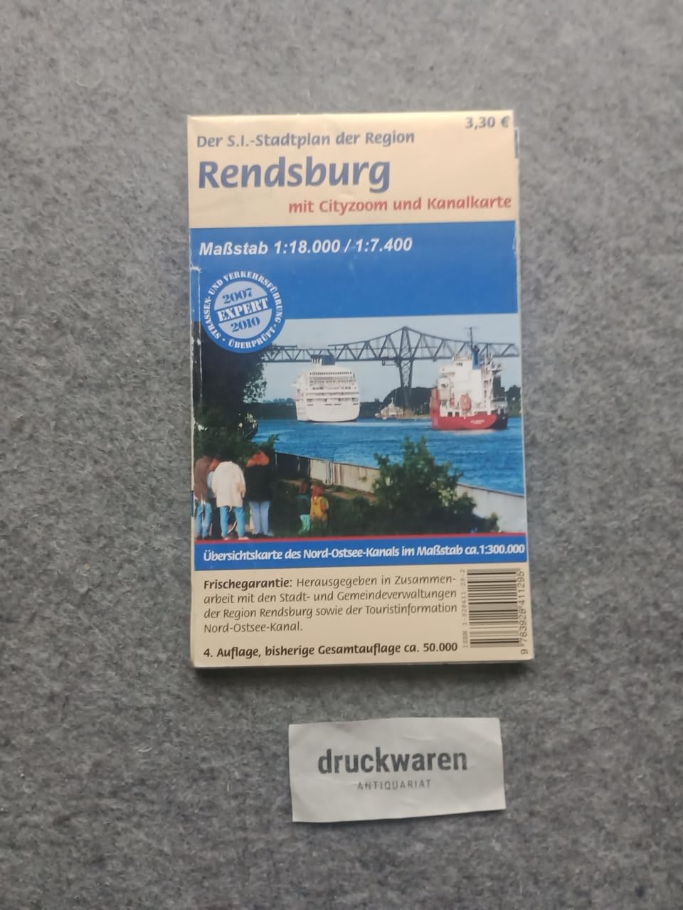 Stadtplan Rendsburg: Der Stadtplan umfaßt die Gemeinden Borgstedt, Büdelsdorf, Fockbek, Rickert, Schacht-Audorf, Schülldorf, Osterrönfeld und Westerrönfeld. (Norddeutsche Urlaubskarten)