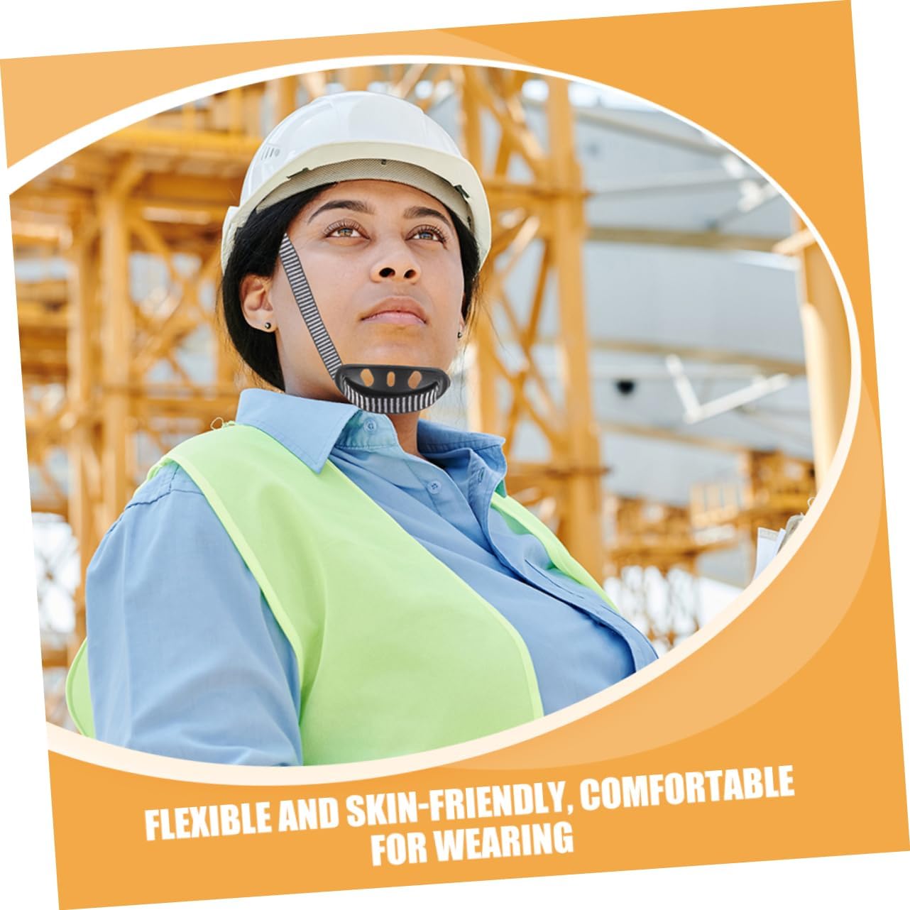 Safety Hat Chin Straps 2pcs Hard Helmet Chin Strap Chin Protector for Construction Safety